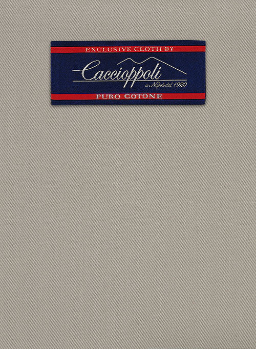 Caccioppoli Cotton Cashmere Beige Jacket - StudioSuits