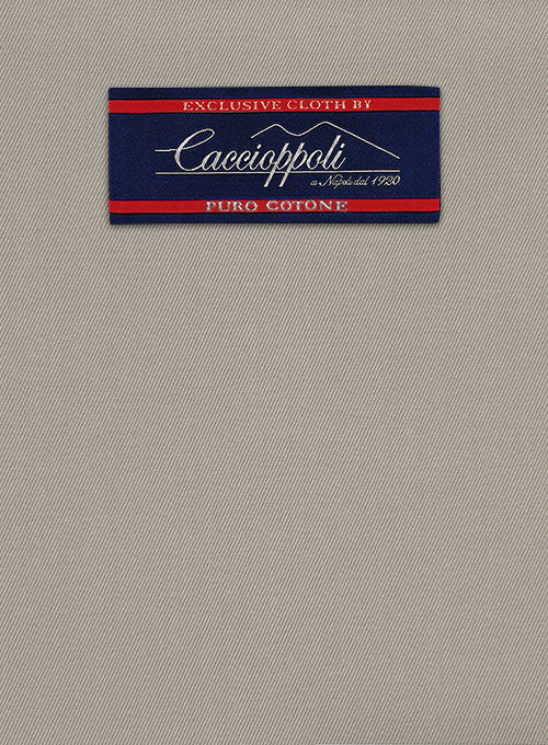 Caccioppoli Cotton Cashmere Beige Pants - StudioSuits