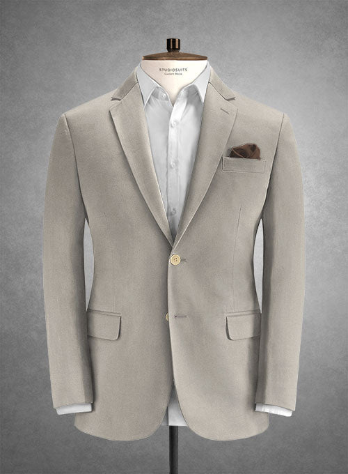 Caccioppoli Cotton Cashmere Beige Suit – StudioSuits