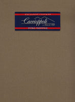 Caccioppoli Cotton Gabardine Brown Pants - StudioSuits
