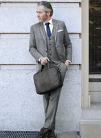 Caccioppoli Alnar Glen Gray Wool Suit - StudioSuits