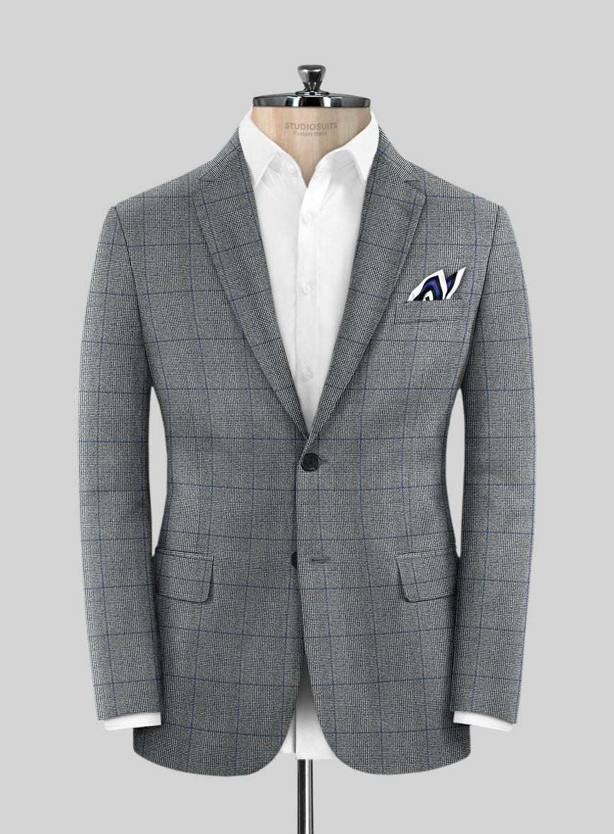 Caccioppoli Alnar Glen Gray Wool Suit - StudioSuits