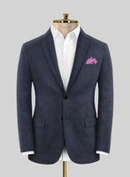 Caccioppoli Arixa Houndstooth Blue Wool Suit - StudioSuits