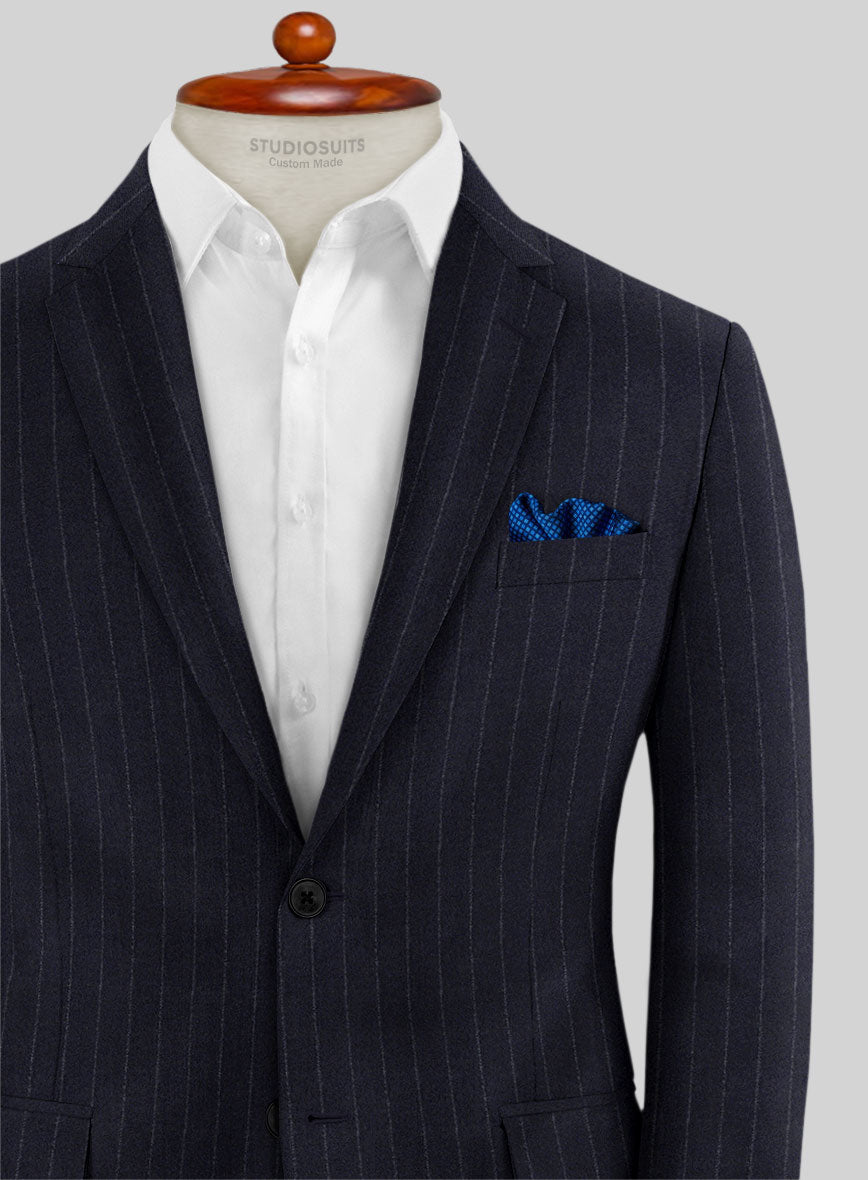 Caccioppoli Carman Navy Blue Wool Jacket - StudioSuits