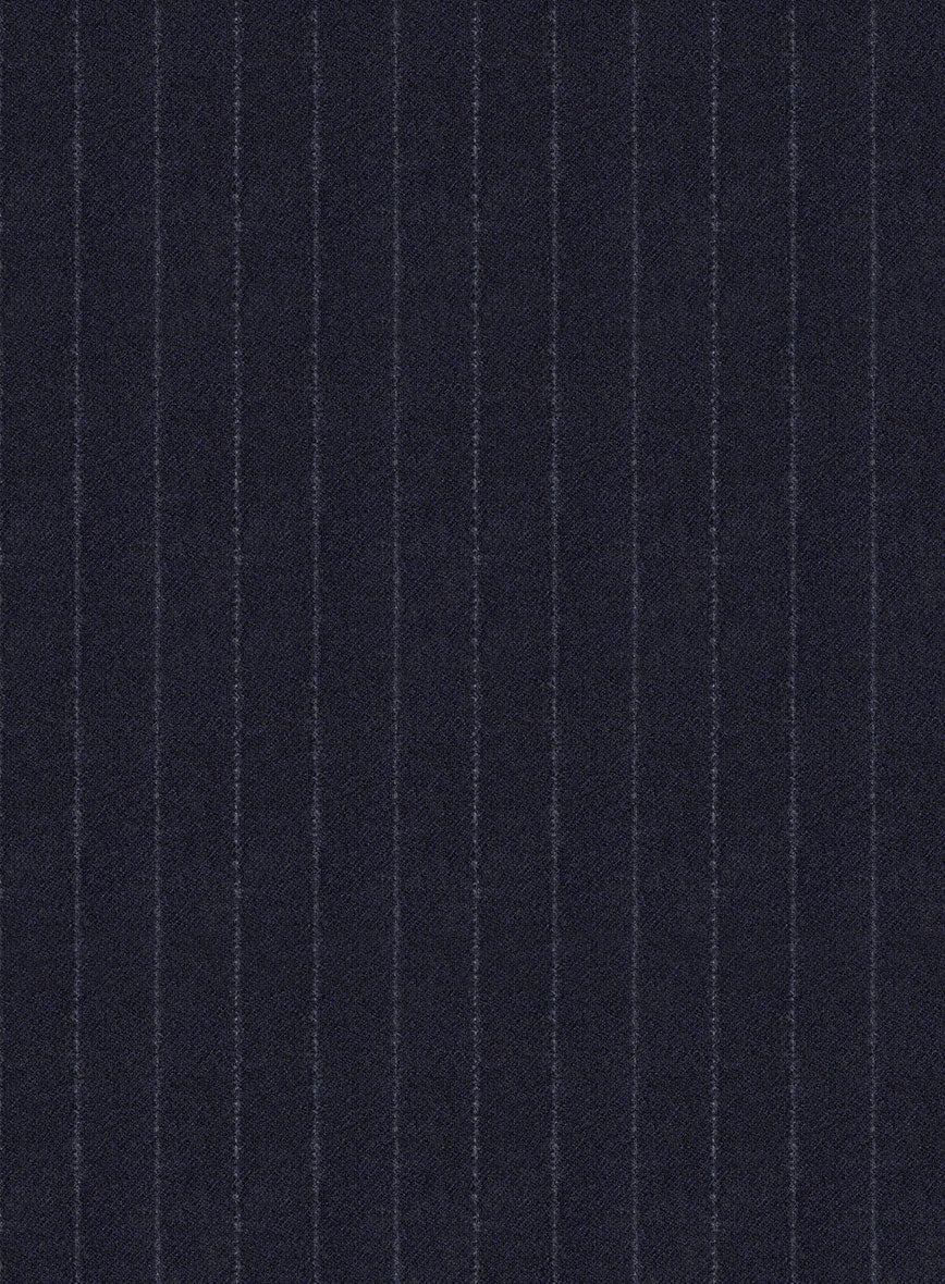 Caccioppoli Carman Navy Blue Wool Pants - StudioSuits