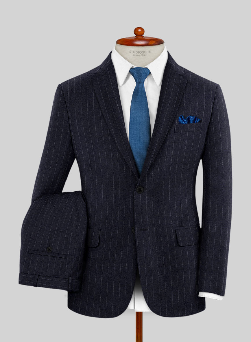 Caccioppoli Carman Navy Blue Wool Suit - StudioSuits