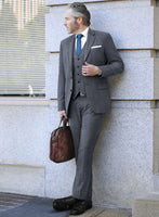 Caccioppoli Carpa Glen Blue Wool Suit - StudioSuits