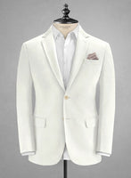 Caccioppoli Cotton Gabardine Off White Jacket - StudioSuits