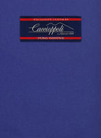 Caccioppoli Cotton Drill Cobalt Blue Pants - StudioSuits