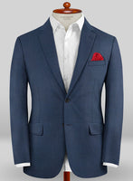 Caccioppoli Sun Dream Amango Flat Blue Wool Silk Jacket - StudioSuits