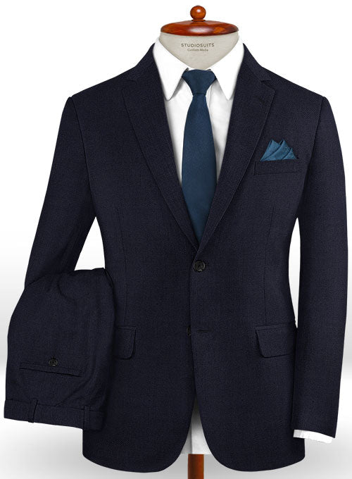 Caccioppoli Dapper Dandy Arber Navy Blue Wool Suit - StudioSuits