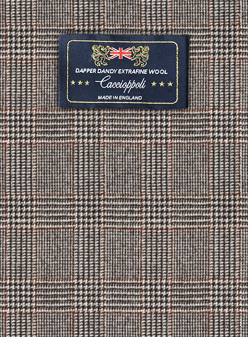 Caccioppoli Dapper Dandy Aronio Gray Wool Jacket - StudioSuits
