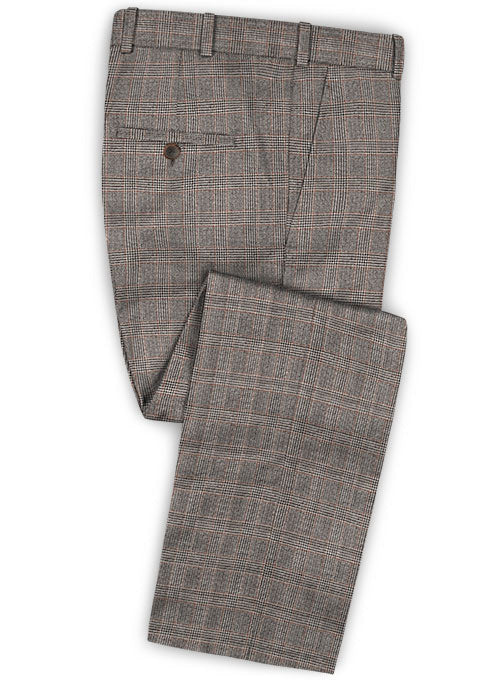 Caccioppoli Dapper Dandy Aronio Gray Wool Pants - StudioSuits