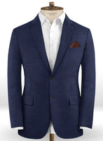 Caccioppoli Dapper Dandy Attoro Blue Wool Jacket - StudioSuits