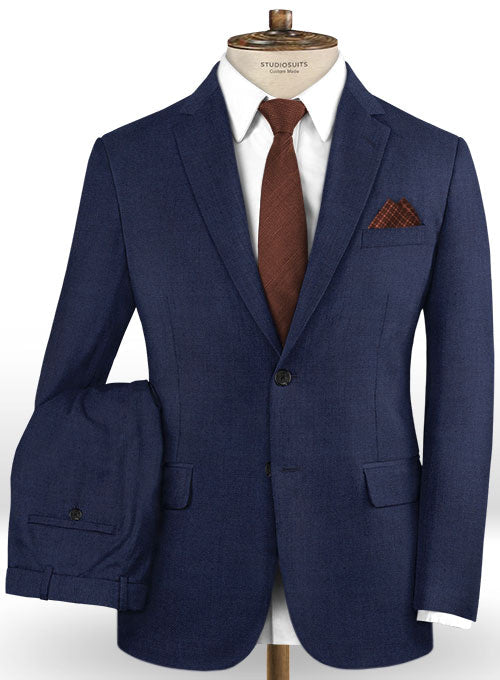 Caccioppoli Dapper Dandy Attoro Blue Wool Suit - StudioSuits