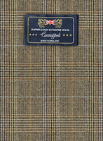Caccioppoli Dapper Dandy Batito Brown Wool Jacket - StudioSuits
