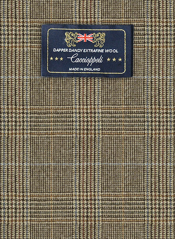 Caccioppoli Dapper Dandy Batito Brown Wool Suit - StudioSuits
