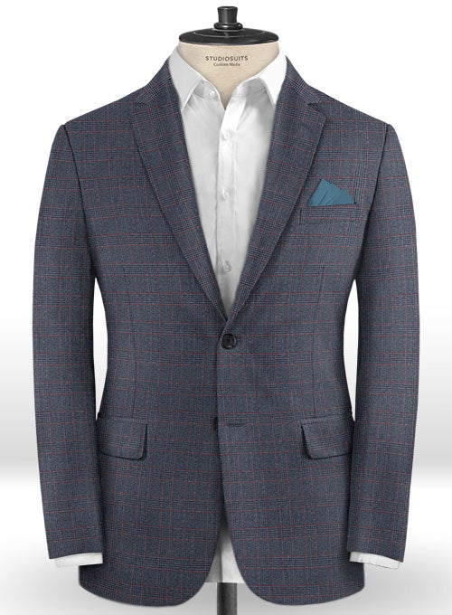 Caccioppoli Dapper Dandy Bella Blue Wool Jacket - StudioSuits