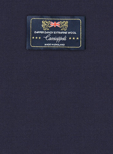 Caccioppoli Dapper Dandy Capala Blue Wool Suit - StudioSuits