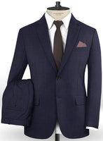 Caccioppoli Dapper Dandy Capala Blue Wool Suit - StudioSuits