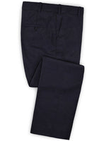 Caccioppoli Dapper Dandy Chillo Dark Blue Wool Pants - StudioSuits