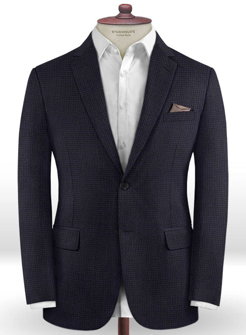 Caccioppoli Dapper Dandy Chillo Dark Blue Wool Suit - StudioSuits