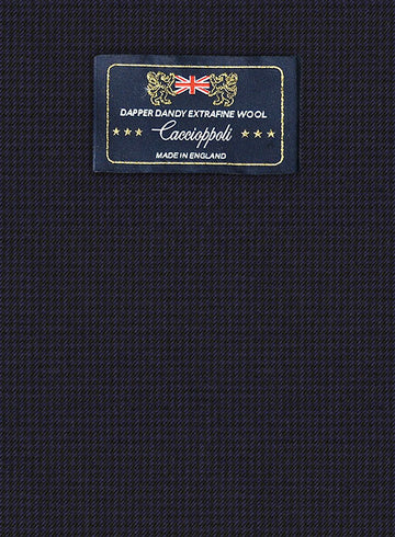 Caccioppoli Dapper Dandy Chillo Dark Blue Wool Suit - StudioSuits