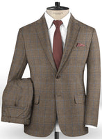 Caccioppoli Dapper Dandy Dicanno Brown Wool Suit - StudioSuits