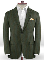 Caccioppoli Dapper Dandy Didena Forest Green Wool Jacket - StudioSuits