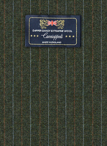 Caccioppoli Dapper Dandy Didena Forest Green Wool Suit - StudioSuits