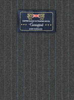 Caccioppoli Dapper Dandy Fione Charcoal Wool Jacket - StudioSuits