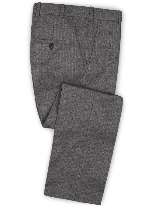 Caccioppoli Dapper Dandy Ichini Club Blue Wool Pants - StudioSuits