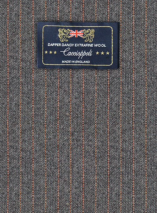 Caccioppoli Dapper Dandy Ichini Club Blue Wool Pants - StudioSuits