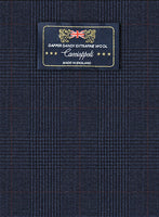 Caccioppoli Dapper Dandy Inato Glen Blue Wool Suit - StudioSuits