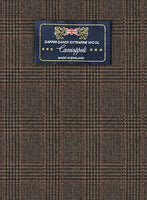 Caccioppoli Dapper Dandy Ingel Brown Wool Jacket - StudioSuits