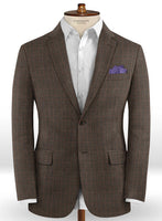 Caccioppoli Dapper Dandy Ingel Brown Wool Suit - StudioSuits