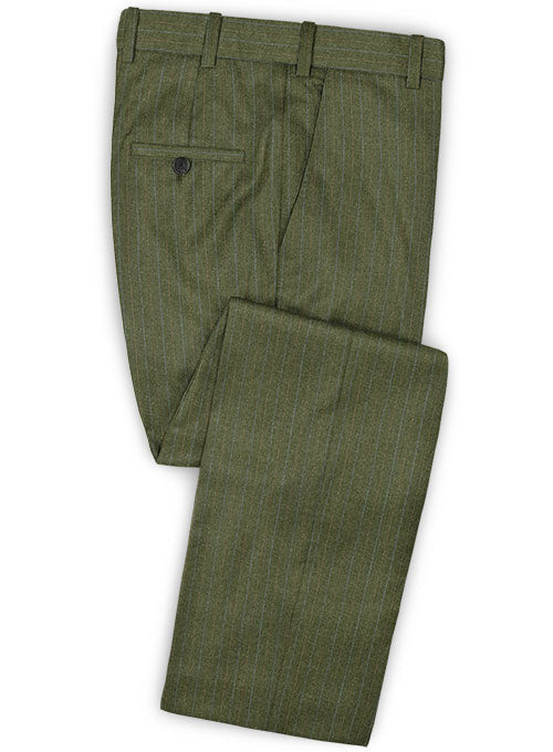 Caccioppoli Dapper Dandy Iniesa Seaweed Green Wool Suit - StudioSuits