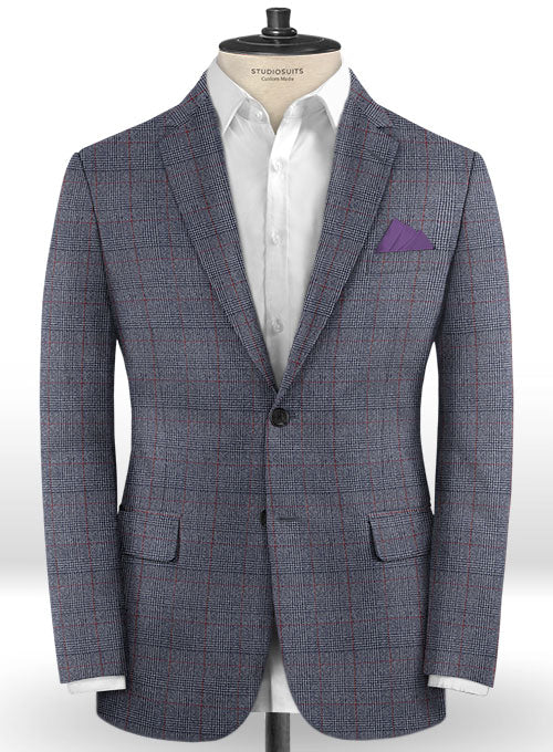 Caccioppoli Dapper Dandy Lionni Blue Wool Jacket - StudioSuits
