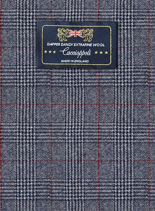 Caccioppoli Dapper Dandy Lionni Blue Wool Pants - StudioSuits