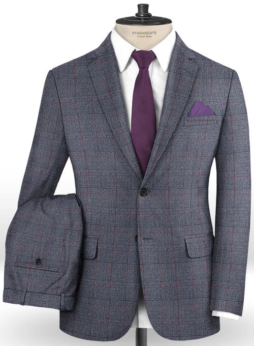 Caccioppoli Dapper Dandy Lionni Blue Wool Suit - StudioSuits