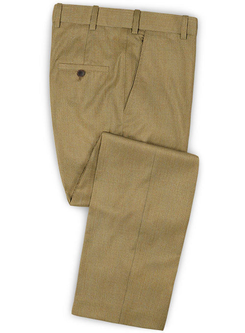 Caccioppoli Dapper Dandy Madici Moss Green Wool Pants - StudioSuits