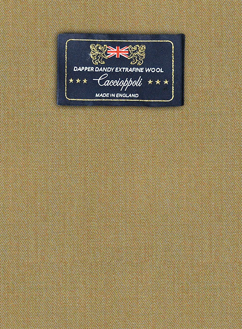 Caccioppoli Dapper Dandy Madici Moss Green Wool Pants - StudioSuits