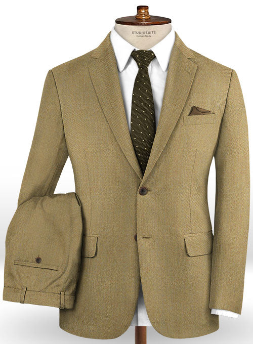 Caccioppoli Dapper Dandy Madici Moss Green Wool Suit - StudioSuits