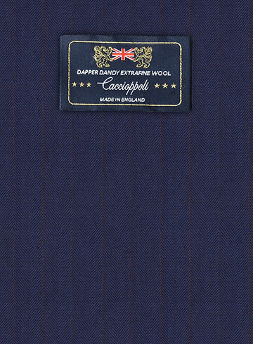 Caccioppoli Dapper Dandy Midico Royal Blue Wool Suit - StudioSuits