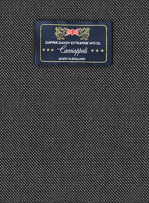 Caccioppoli Dapper Dandy Muiz Birdseye Gray Wool Jacket - StudioSuits