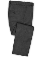 Caccioppoli Dapper Dandy Muiz Birdseye Gray Wool Pants - StudioSuits