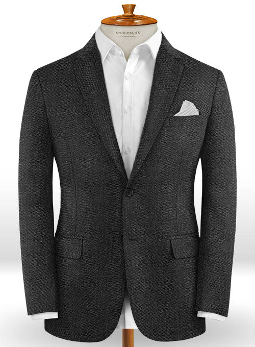 Caccioppoli Dapper Dandy Nedro Charcoal Wool Suit – StudioSuits