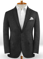 Caccioppoli Dapper Dandy Nedro Charcoal Wool Jacket - StudioSuits