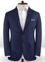 Caccioppoli Dapper Dandy Olierr Blue Wool Jacket - StudioSuits