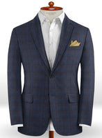 Caccioppoli Dapper Dandy Orneya Cobalt Blue Wool Jacket - StudioSuits